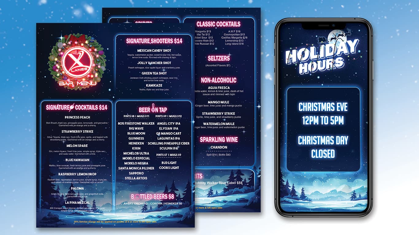 Xlanes Holiday Campaign 2025