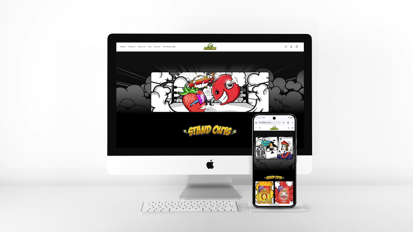 Kolliflower Custom Shopify Site